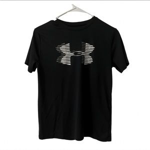 Under Armour Boys Youth Large Black Dry-Fit HeatGear Top